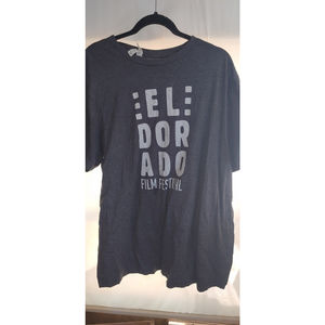 2xl grey mens Eldorado dim festival tshirt on Bella canvas tag